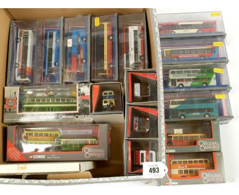 Corgi Original Omnibus a group to include 43107 "Stagecoach"; 43606 "Arriva"; 43610 "Northern Counties"; 43110 "Cowie"; 43506