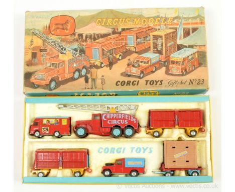 Corgi GS23 Gift Set "Chipperfields Circus" 6-Piece (1st Issue) to include; Smiths Karrier Mobile Booking Office; Scammell 6-W