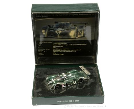 Minichamps (1/43rd scale) Bentley Speed 8 (2003) finished in green, black, racing number 8 - overall condition is generally N