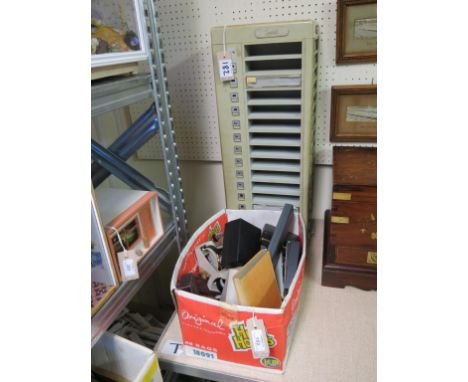 Watch repairer's tools, various modern wristwatches, retailer's watch-strap case, etc.
