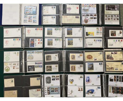 STAMPS - GB and Isle of Man, seven albums of first day covers, two albums of Channel Islands and three unmounted mint album R