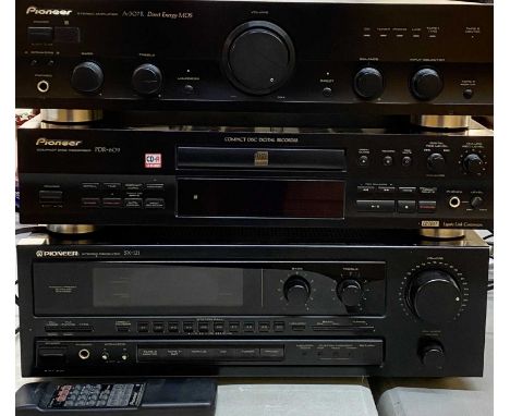 HIFI &amp; AUDIO EQUIPMENT - Pioneer separates, stereo amplifier A-307R, compact disc recorder PDR-609 and stereo receiver SX