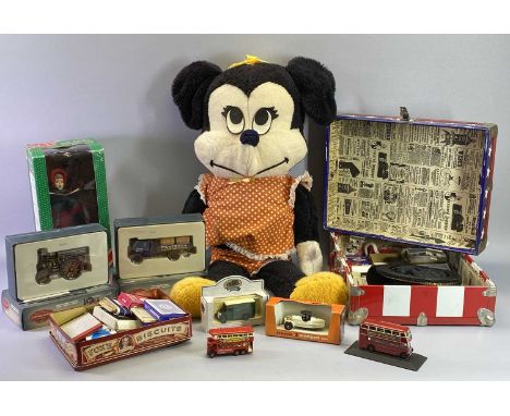 MIXED TOY &amp; GAME COLLECTABLES GROUP to include two boxed Corgi Vintage Glory of Steam models, large Mini Mouse soft toy, 