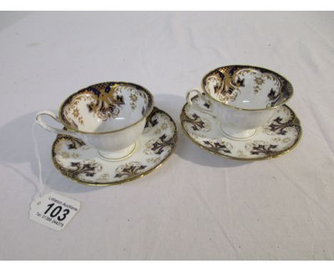 Pair of Shelley cups and saucers - Pattern 7084