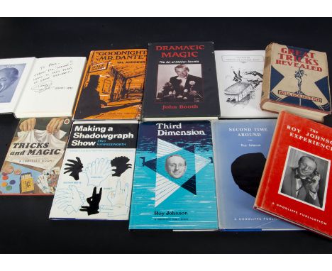 Books hard and soft cover,  10 items including Goodnight Mr Dante by Val Andrews 1978 publisher Goodliffe with Paul Daniels b