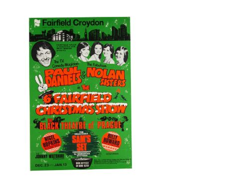 Four Paul Daniels Magic Posters 1978-79 For the Christmas Show at the Fairfield Hall, Croydon, 1978-79, starring Paul Daniels