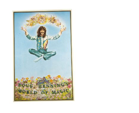 Doug Henning Magic Poster 1980 Doug Henning's World Of Magic poster with poster illustration by Bill &amp; Lynn Teeple. Poste