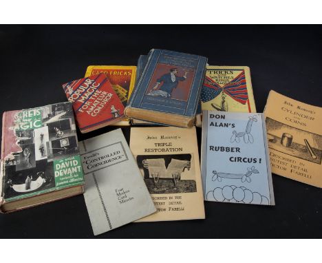 Books hard cover and booklets,  10 items including Card Tricks without Sleight of Hand or Apparatus by Widdop publisher C Art