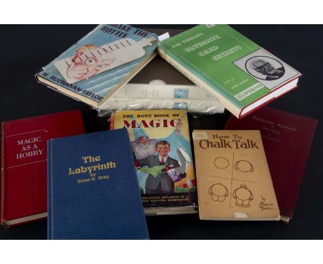 Books hard and soft cover and booklets,  20 assorted including Magic as a Hobby by Bruce Elliott forward by Orson Wells First