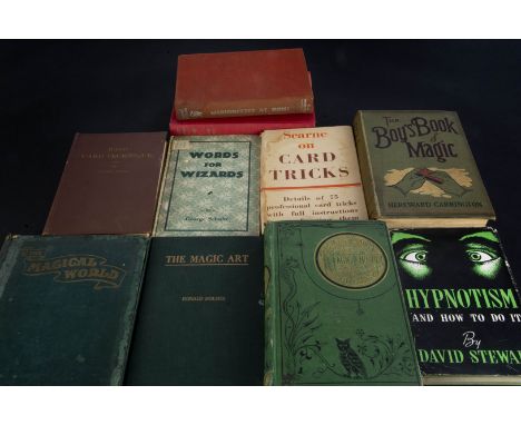 Books hard covers, Ten items all with Paul Daniels book plate including, The Magic Art by Donald Holmes 1920 First Edition wi