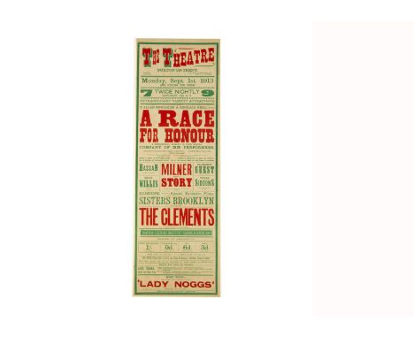 Four Vintage Magic Posters c' 1913-1930's For venues in Newport, Burton-On-Trent, Glasgow &amp; Bridlington &amp; including a