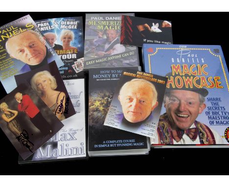 Ephemera DVD's and videos, Paul Daniels Magic Showcase BBC book and tricks,  DVD's The Magic of Max Malini performed by Paul 
