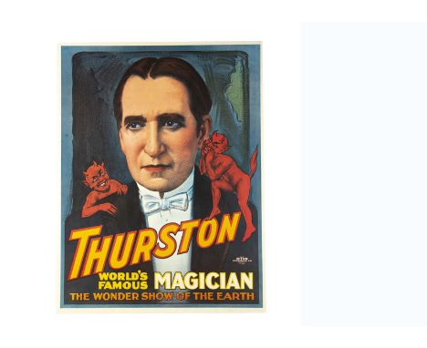 Thurston Magic Poster (later print) Believed to be a later print of a late 1920's poster (but a different size to the common 