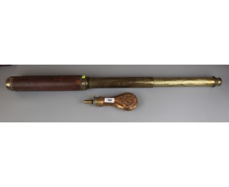 Dolland of London 'Day Or Night' Brass & Mahogany Telescope With Tripod,  c.1850.
