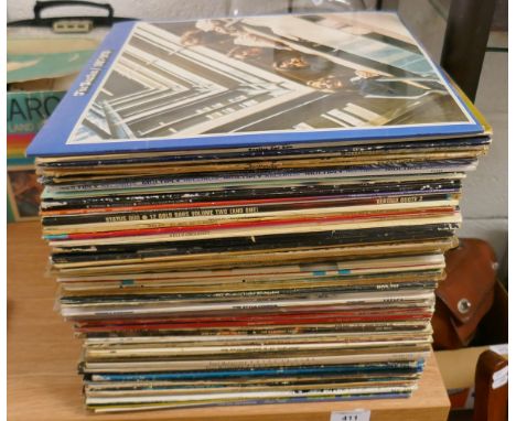 Collection of records to include The Beatles, Status Quo, Bob Dylan, The Style Council etc 