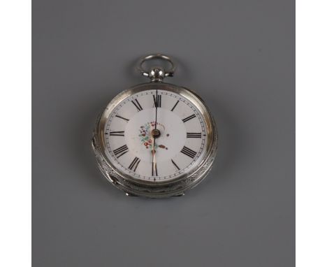 Ladies antique silver (935) pocket watch (no key so not sure if it runs) 