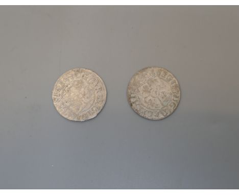 2 silver hammered coins 