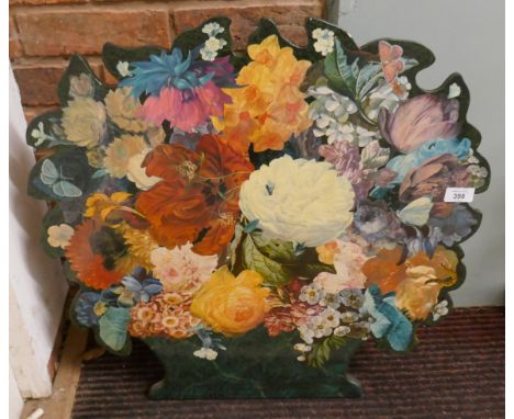 Floral fire screen 