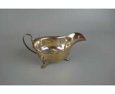 Hallmarked silver sauce boat - Approx 99g 