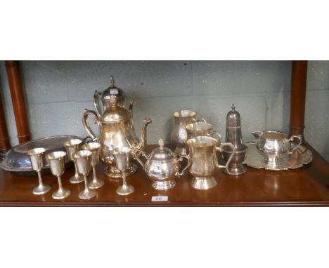 Collection of silver plate 