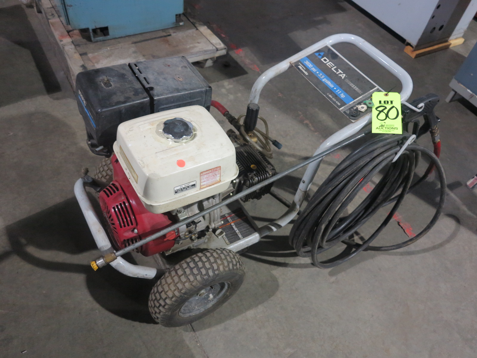 DELTA INDUSTRIAL 11HP POWER WASHER W/HONDA ENGINE, 3600PSI, 3.5 GAL/MIN