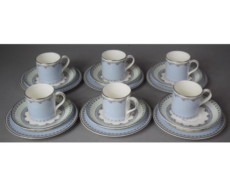 A Collection of Royal Doulton Taylor Coffee Cans, Saucers and Side Plates 