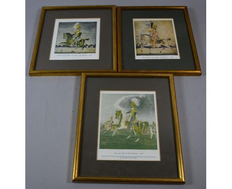 A Collection of Three Framed Military Prints, Third Light Dragoons, Circa 1823, 3rd Light Dragoons, 1820, and Sgt Major 3rd L