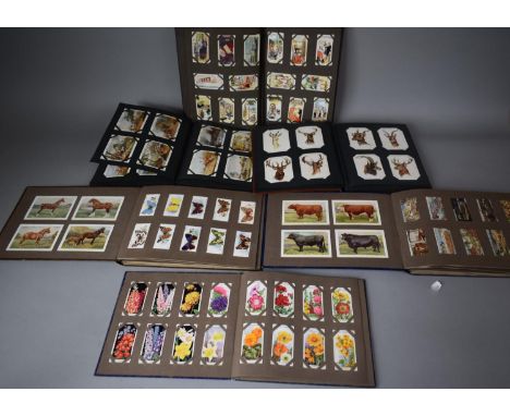 A Collection of Cigarette Card Albums, Six in Total, Various Subjects 