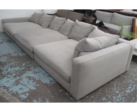 LARGE SECTIONAL DONOVAN SOFA, by Rodolfo Dordoni for Minotti, 430cm x 145cm x 63cm.