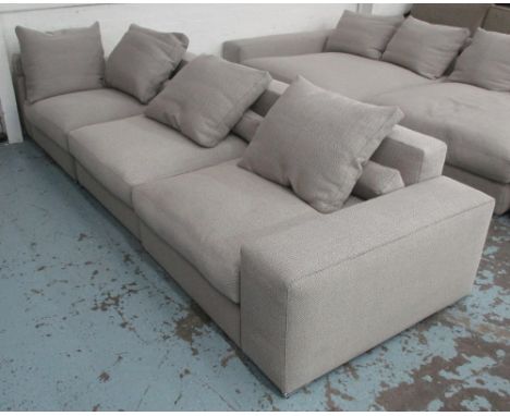 SMALLER SECTIONAL DONOVAN SOFA by Rodolfo Dordoni for Minotti, 325cm x 105cm x 65cm. 