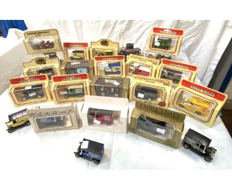 A selection of boxed Lledo Corgi and other vehicles 
