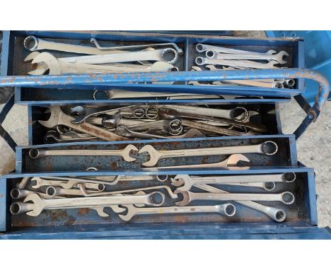 A tool box and a selection of tools 