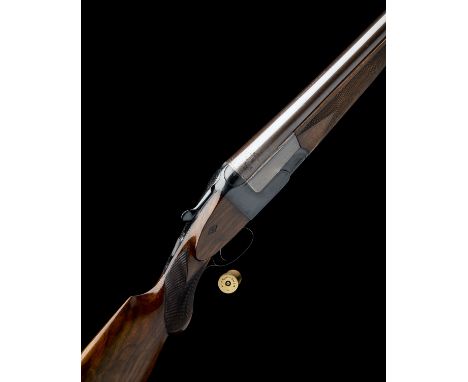 JOHN HARPER A CASED 4-BORE SINGLE-BARRELLED SIDELOCK NON-EJECTOR, serial no. 1679, 40in. nitro fine damascus barrel engraved 