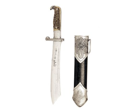 CARL EICKHORN, SOLINGEN A WW2 GERMAN RAD ENLISTED MANS HEWER, an example of the RAD heavy hewer dress dagger with post 1938 E