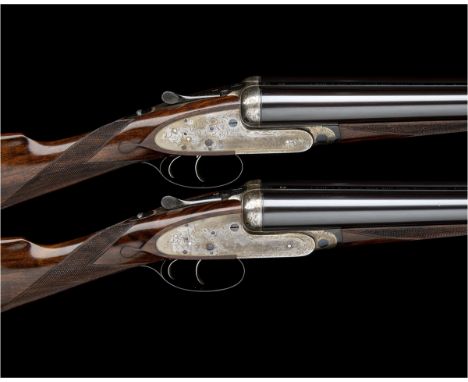 J. PURDEY & SONS AN UNUSUAL PAIR OF FLORAL-ENGRAVED 12-BORE SELF-OPENING SIDELOCK EJECTORS, serial no. 16294 / 5, 28in. repla