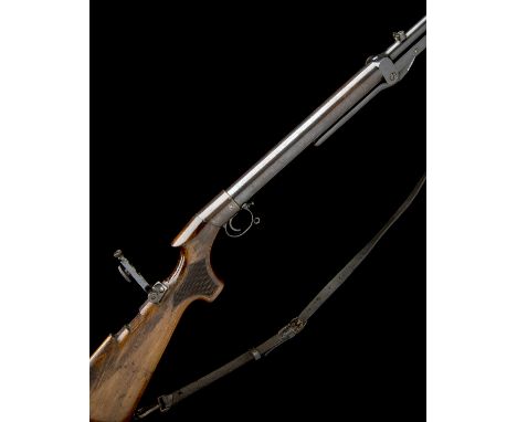 BSA, BIRMINGHAM A RARE BOXED .22 UNDER-LEVER AIR-RIFLE, MODEL 'STANDARD IMPROVED MODEL D', serial no. 48899, for 1911, 45 1/4