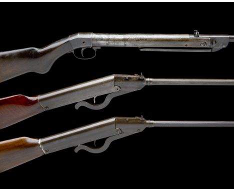 A COLLECTION OF THREE PRE-WAR GERMAN .177 BREAK-BARREL AIR-RIFLES, THE FIRST SIGNED HAENAL, MODEL 'DRP II', no visible serial