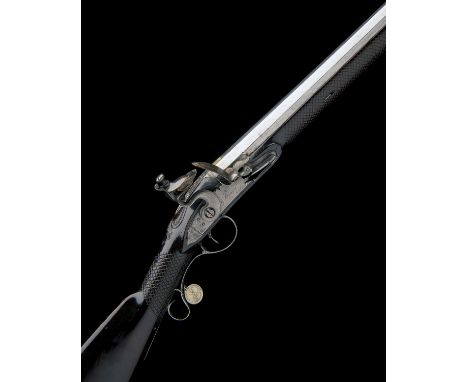 EX W. KEITH NEAL, TWIGG, LONDON A 13-BORE FLINTLOCK SINGLE-BARRELLED SPORTING-GUN, no visible serial number, circa 1785, with