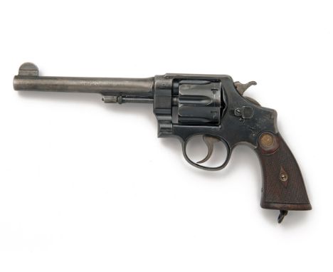 SMITH & WESSON, USA A .455 SIX-SHOT SERVICE-REVOLVER, MODEL 'MKII HAND-EJECTOR', serial no. 41553, circa 1916, with round 6 1