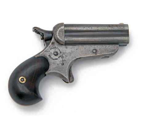C. SHARPS & CO, USA A SCARCE .32 RIMFIRE FOUR-BARRELLED DERRINGER, MODEL 'SHARPS & HANKINS 4A 'BULLDOG'', serial no. 8, circa