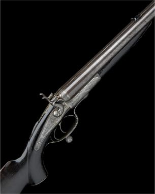 W. R. LEESON A .450 (3 1/4IN.) BLACK POWDER EXPRESS ROTARY-UNDERLEVER DOUBLE-BARRELLED HAMMER RIFLE, serial no. 712 / 1268, 2