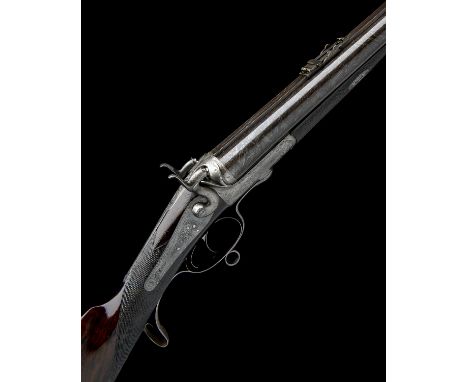 A CASED .577 (SNIDER) DOUBLE-BARRELLED HAMMER-RIFLE SIGNED G. ROBERTS & CO., no visible serial number, circa 1875, with 27 7/