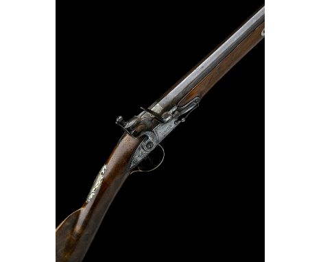 FORSTER, HEXHAM A 12-BORE FLINTLOCK SINGLE-BARRELLED SPORTING-GUN, no visible serial number, circa 1750, with two-stage 37 1/