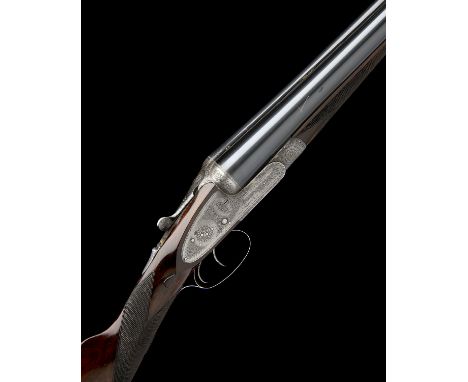 LONDON SPORTING PARK A 12-BORE 'THE WATTS GUN' SIDELOCK EJECTOR, serial no. 262, 28in. sleeved nitro barrels with acanthus sc