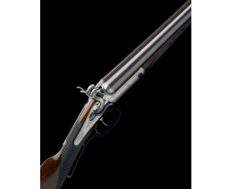 STEPHEN GRANT A SCARCE 12-BORE E.C. HODGES 1871 PATENT TRIPLE-BITE SNAP-ACTION SIDELEVER HAMMERGUN, serial no. 3908, 30in. ni
