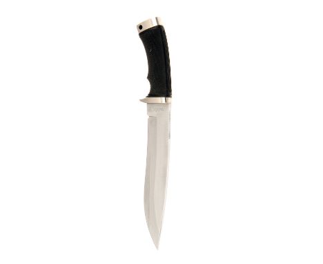 KATZ KNIVES, USA TWO SHEATH-KNIVES AND A FOLDING KNIFE, the first two in their maker's card cartons and comprising of a K308 