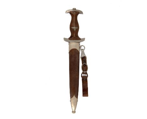 GEBR. TORLEY, SOLINGEN A 1933 PATTERN DRESS DAGGER FOR THE GERMAN S.A. ORGANISATION, pre-war manufacture, with double-edged 8