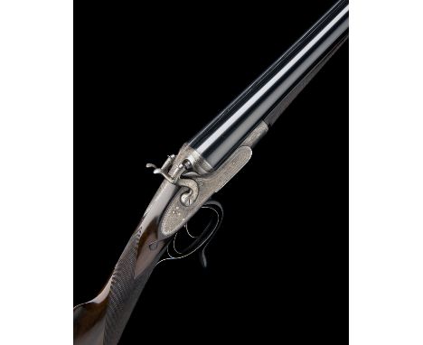 JOHN DICKSON & SON AN EARLY 12-BORE SOUTHGATE & WOODWARD 'AUTOMATIC' 1876 PATENT PUSH-FORWARD UNDERLEVER HAMMERGUN, serial no