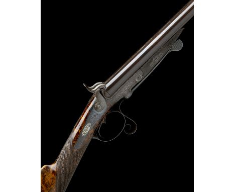 PRELAT, PARIS A 16-BORE PINFIRE DOUBLE-BARRELLED HAMMER SPORTING-GUN, MODEL 'LEFAUCHEUX PATENT', serial no. 1217, circa 1858,