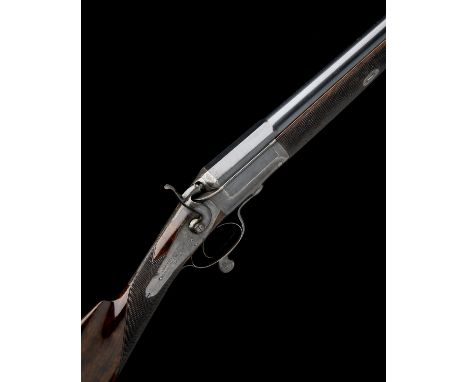 CONSTRUCTED FOR MSSRS. GYE & MONCRIEFF A CASED 8-BORE SINGLE-BARRELLED ROTARY-UNDERLEVER HAMMERGUN, serial no. 1149, 41 3/4in